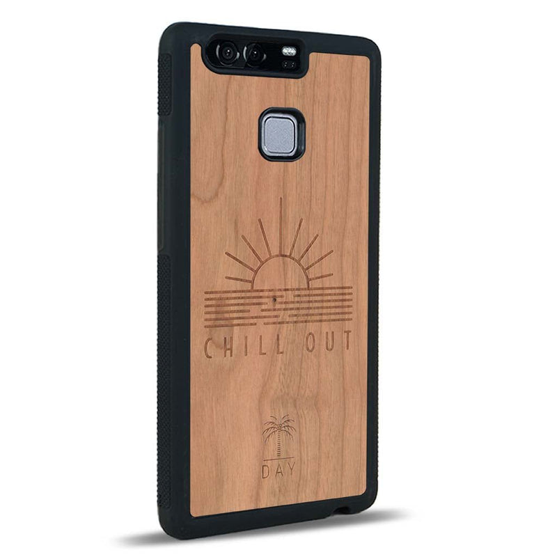 Coque Huawei P9 - La Chill Out - Coque en bois