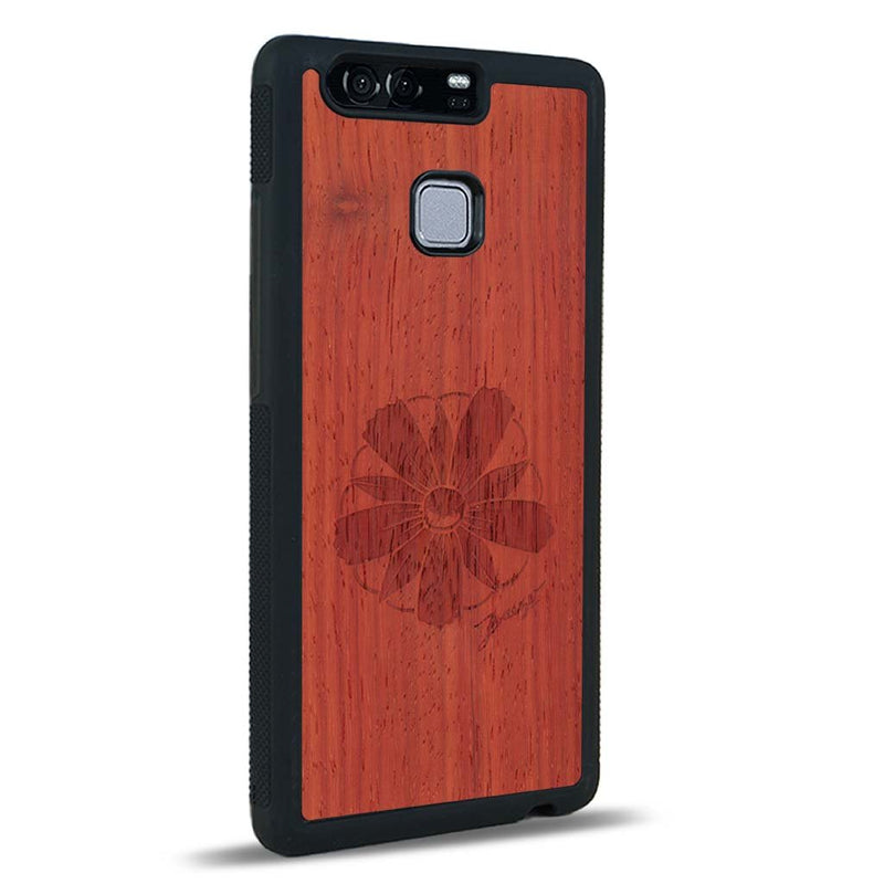 Coque Huawei P9 - La Fleur des Montagnes - Coque en bois