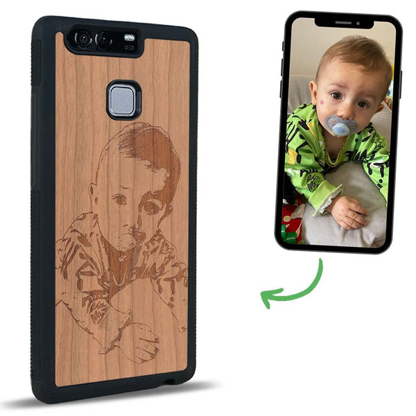 Coque Huawei P9 - La Personnalisable - Coque en bois