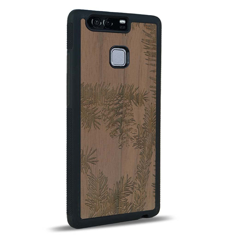 Coque Huawei P9 - La Pomme de Pin - Coque en bois