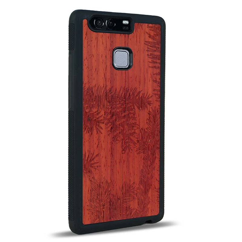 Coque Huawei P9 - La Pomme de Pin - Coque en bois