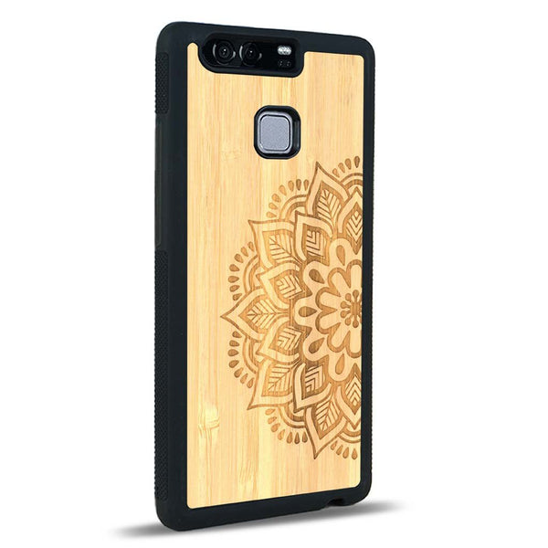 Coque Huawei P9 - Le Mandala Sanskrit - Coque en bois