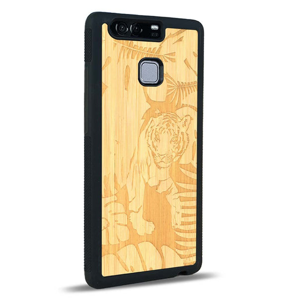 Coque Huawei P9 - Le Tigre - Coque en bois