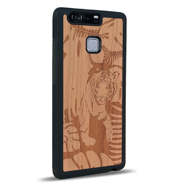 Coque Huawei P9 - Le Tigre - Coque en bois