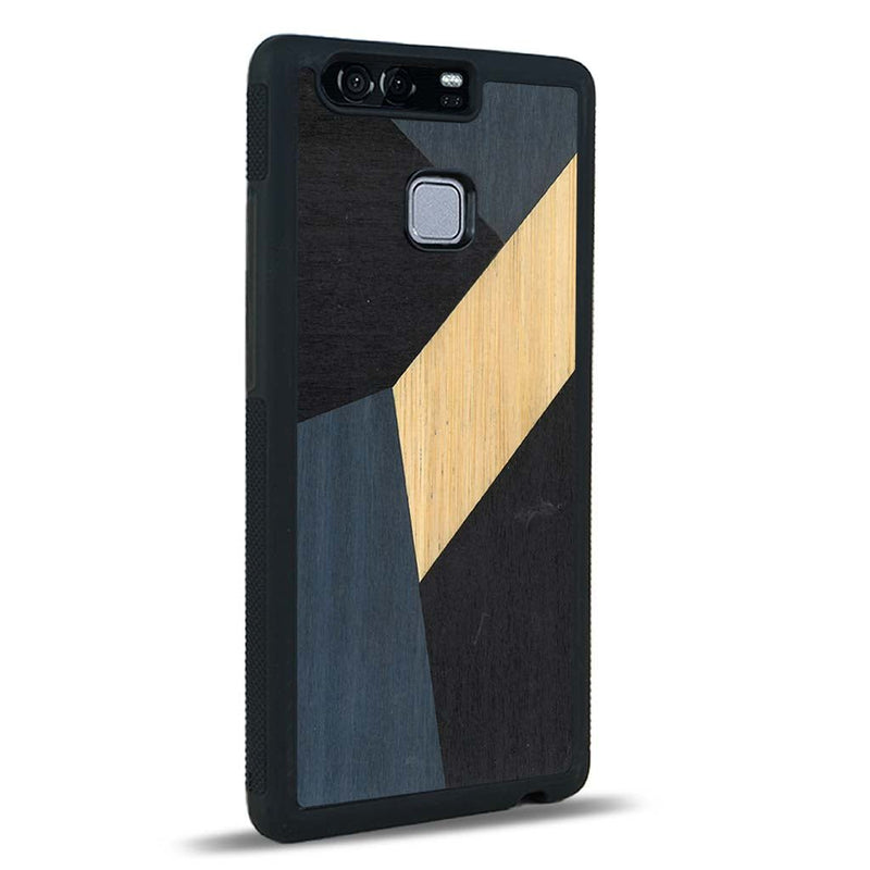 Coque Huawei P9 - L'Eclat Bleu - Coque en bois