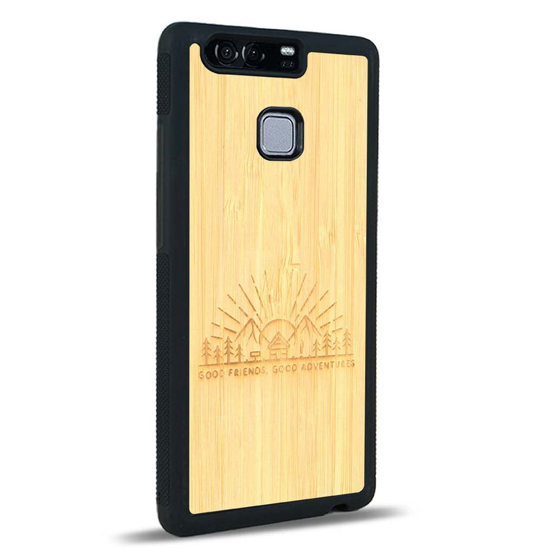 Coque Huawei P9 - Sunset Lovers - Coque en bois