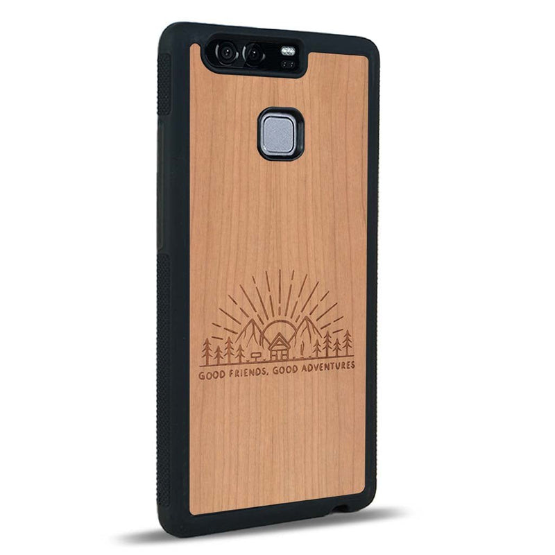 Coque Huawei P9 - Sunset Lovers - Coque en bois