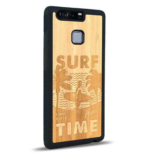 Coque Huawei P9 - Surf Time - Coque en bois