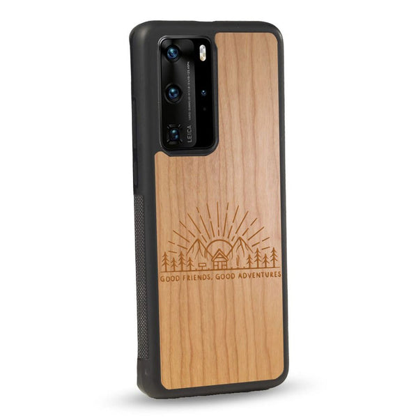 Coque Huawei - Sunset lovers - Coque en bois