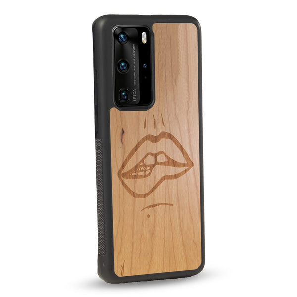 Coque Huawei - The Kiss - Coque en bois