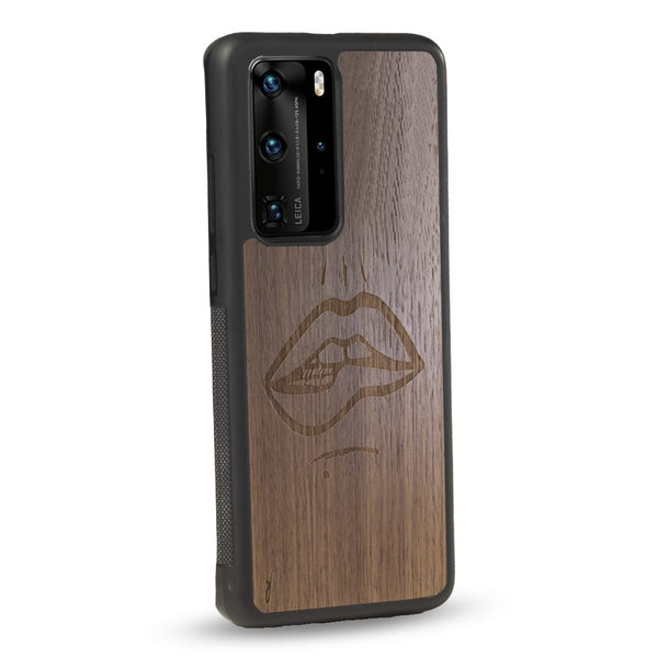 Coque Huawei - The Kiss - Coque en bois