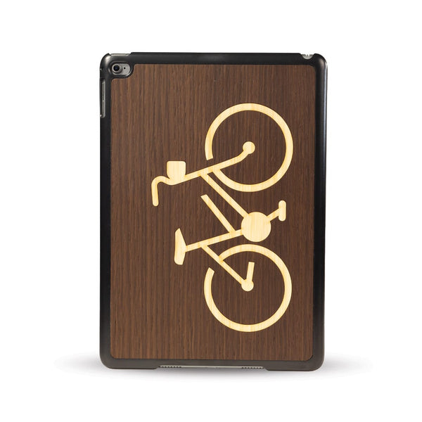 Coque Ipad - À Vélo - Coque en bois