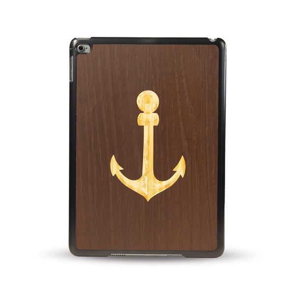 Coque Ipad - L'ancre - Coque en bois