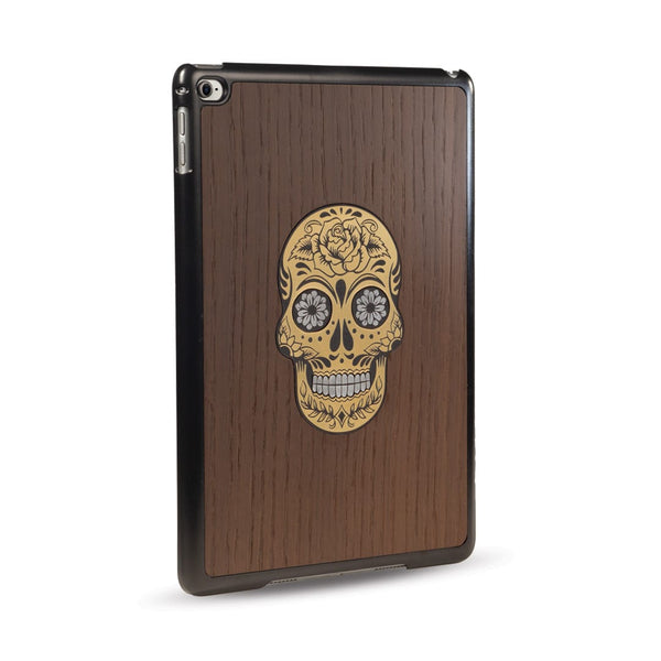 Coque Ipad - Skull - Coque en bois