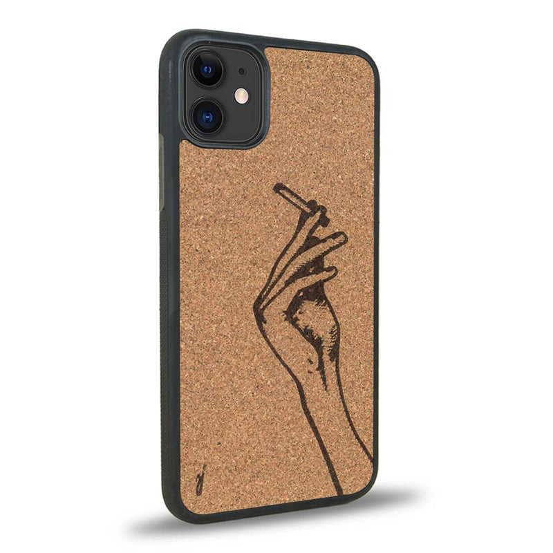 Coque iPhone 11 - La Garçonne - Coque en bois