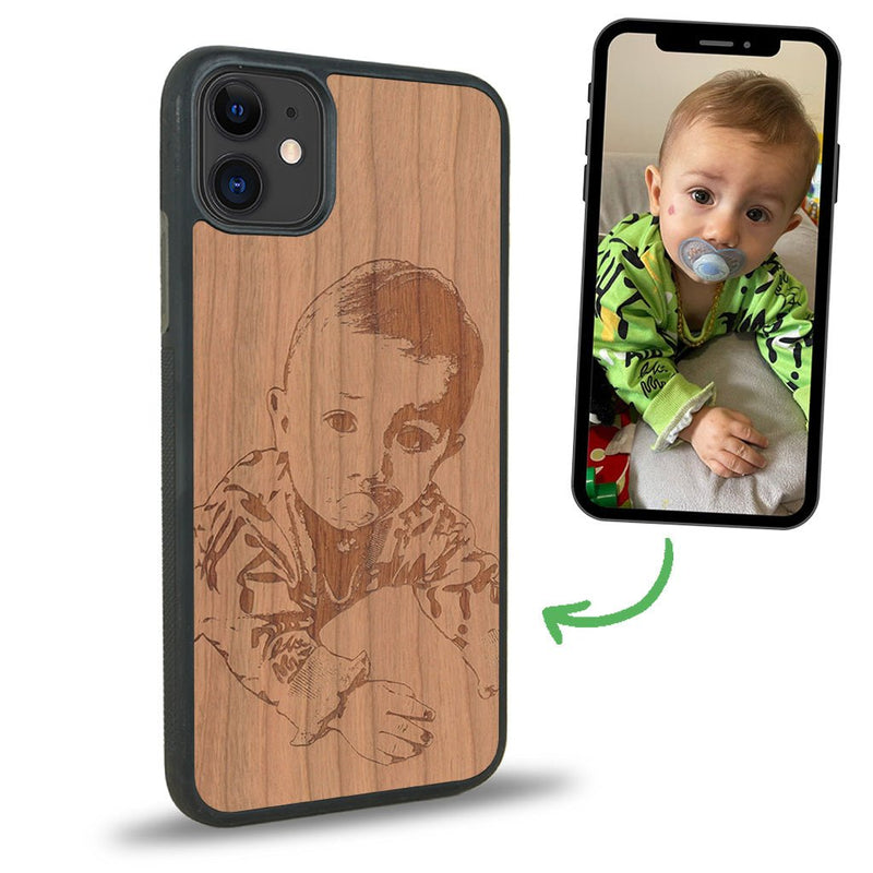 Coque iPhone 11 - La Personnalisable - Coque en bois