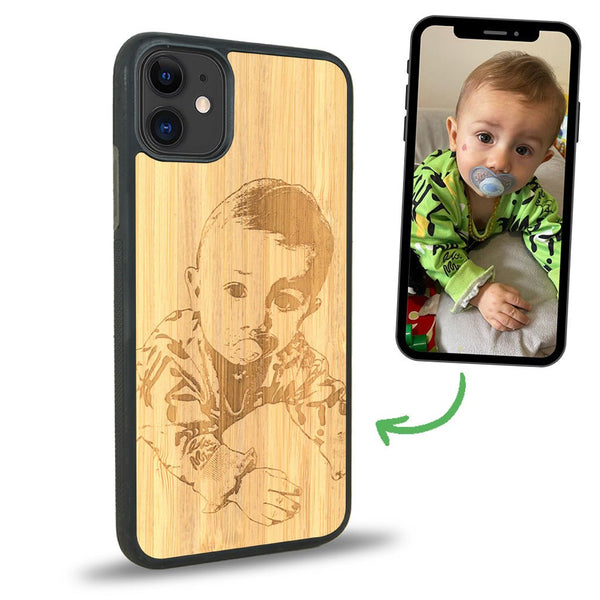 Coque iPhone 11 - La Personnalisable - Coque en bois