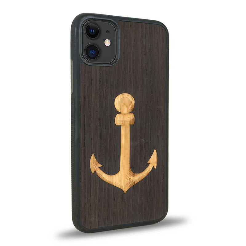 Coque iPhone 11 - L'Ancre - Coque en bois