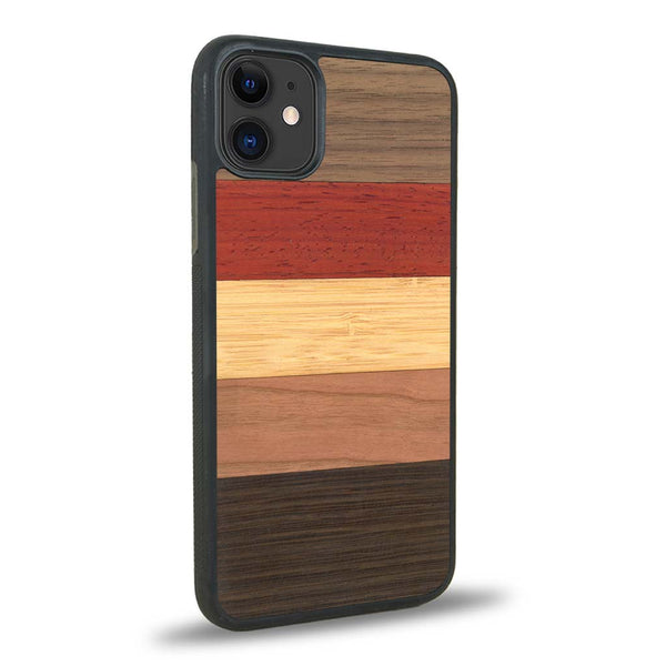 Coque iPhone 11 - L'Arc-en-ciel - Coque en bois