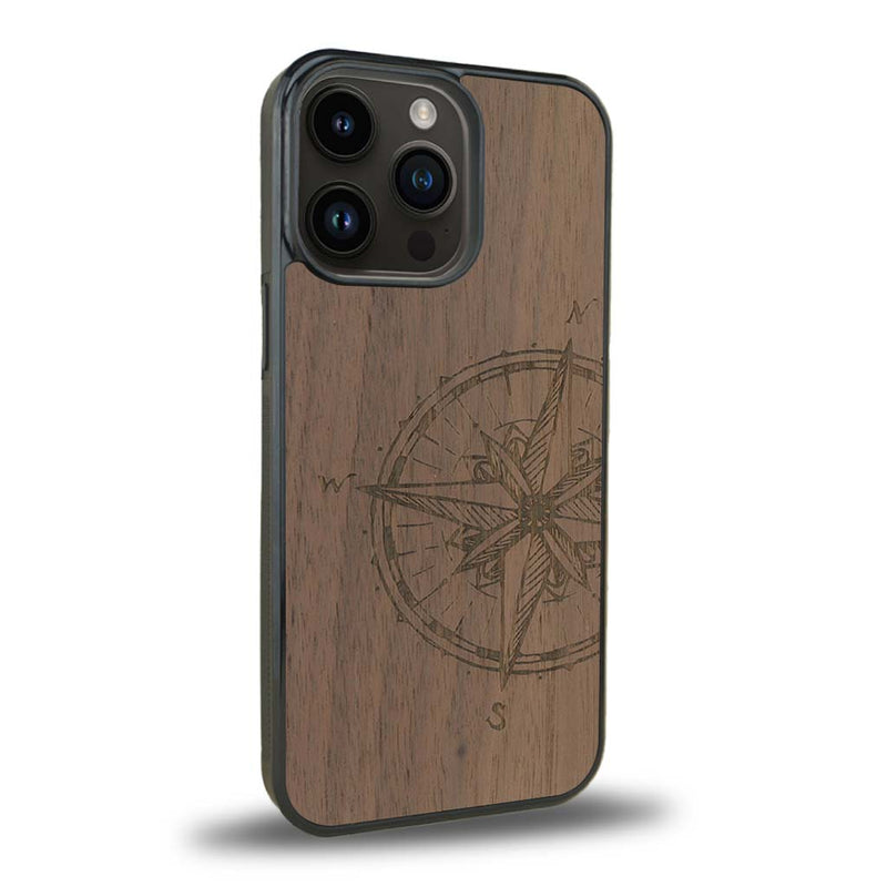 Coque iPhone 11 Pro - La Rose des Vents - Coque en bois