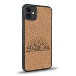 Coque iPhone 11 - Sunset Lovers - Coque en bois