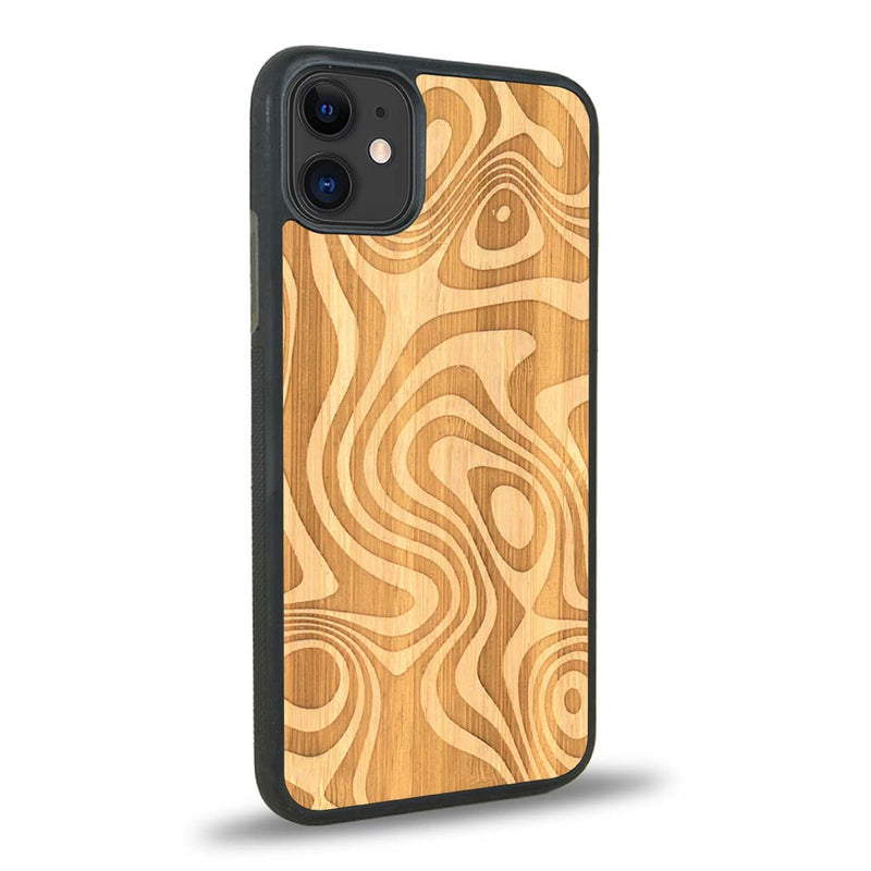 Coque iPhone 12 - L'Abstract - Coque en bois