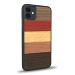 Coque iPhone 12 - L'Arc-en-ciel - Coque en bois