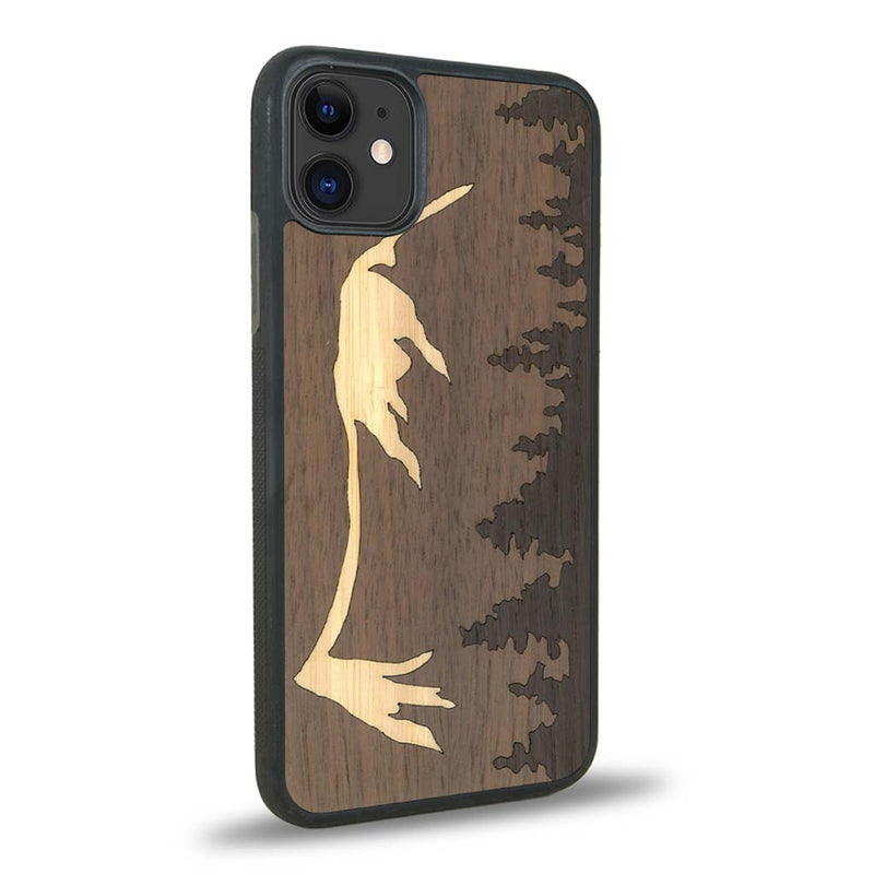 Coque iPhone 12 - Le Mont Mézenc - Coque en bois