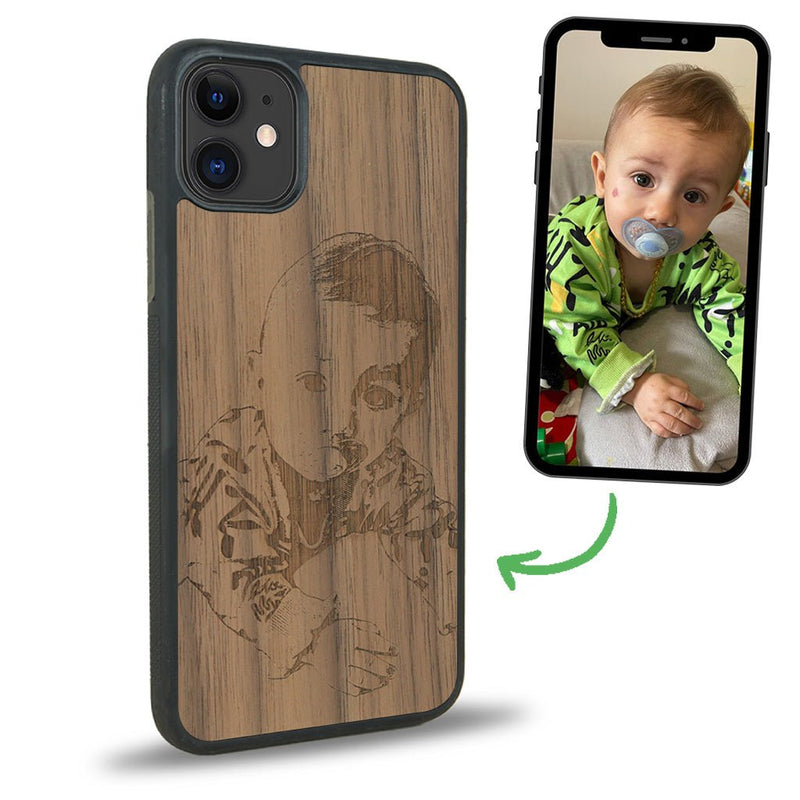 Coque iPhone 12 Mini - La Personnalisable - Coque en bois