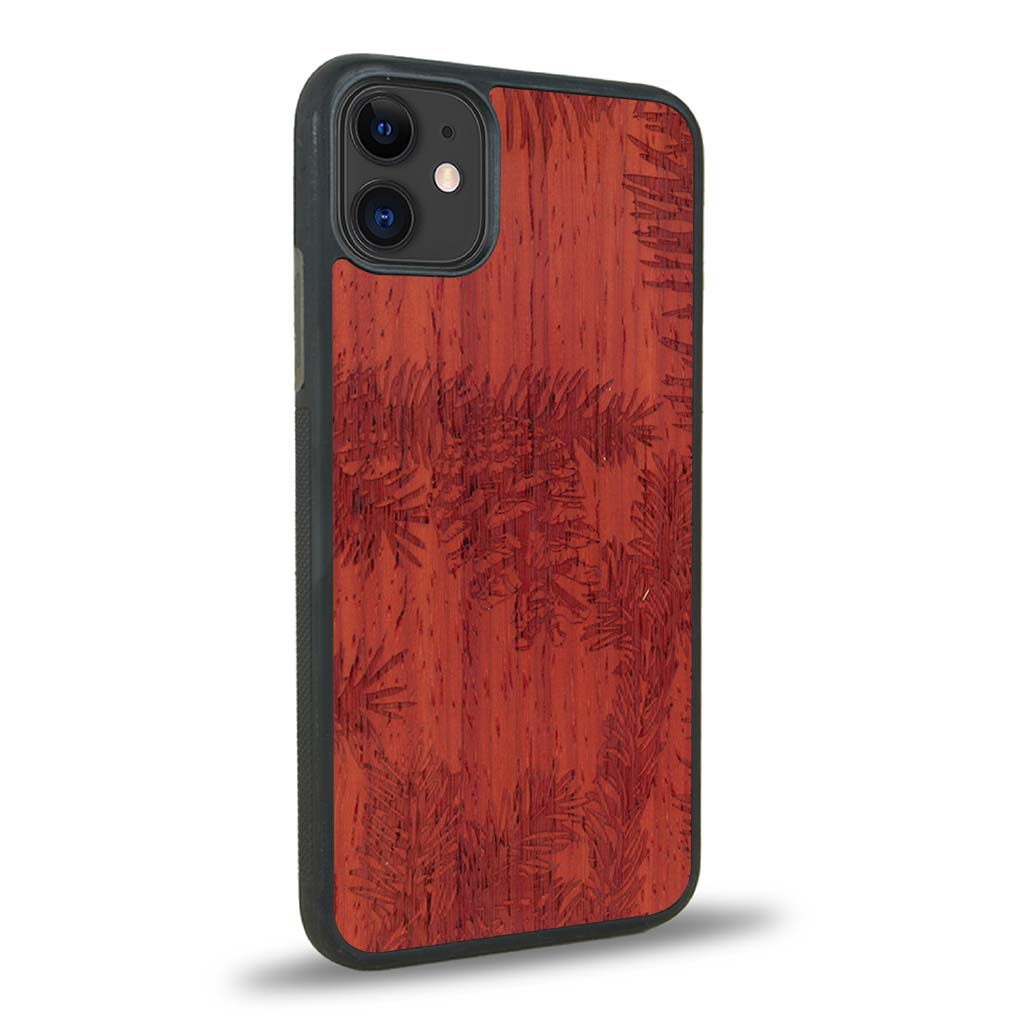 Coque iPhone 12 Mini - La Pomme de Pin - Coque en bois
