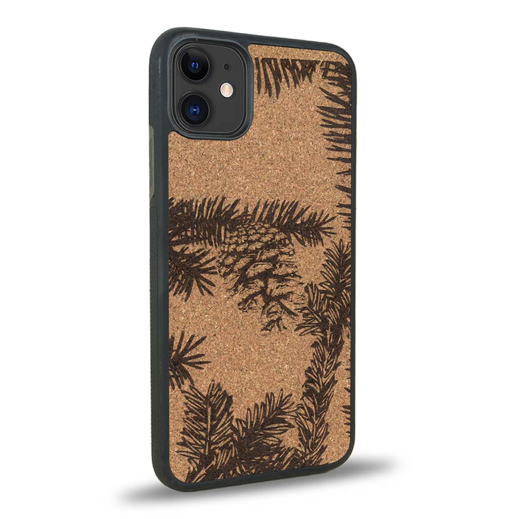 Coque iPhone 12 Mini - La Pomme de Pin - Coque en bois