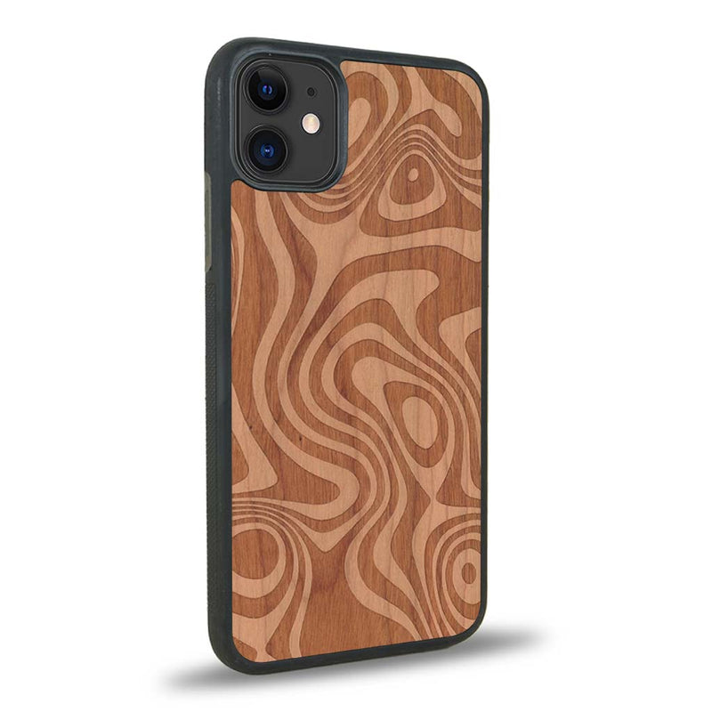 Coque iPhone 12 Mini - L'Abstract - Coque en bois