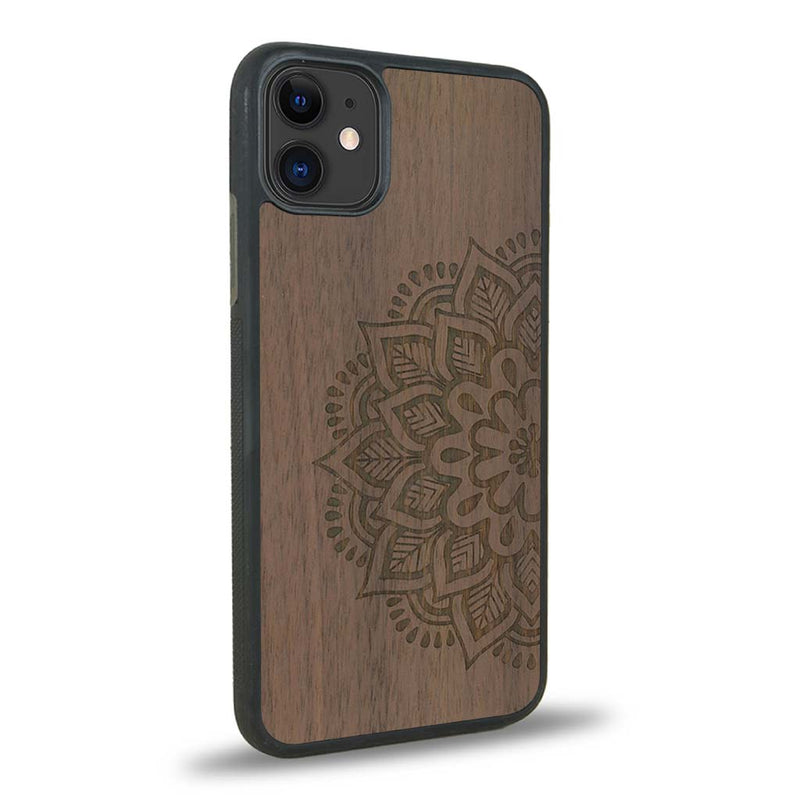 Coque iPhone 12 Mini - Le Mandala Sanskrit - Coque en bois