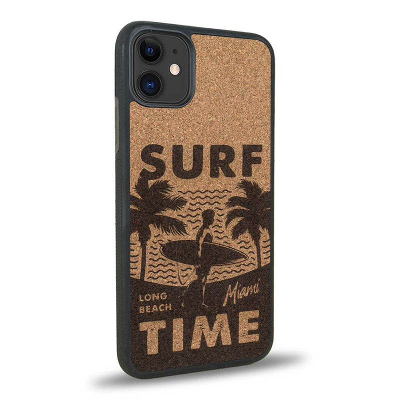 Coque iPhone 12 Mini - Surf Time - Coque en bois