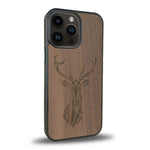 Coque iPhone 12 Pro - Le Cerf - Coque en bois