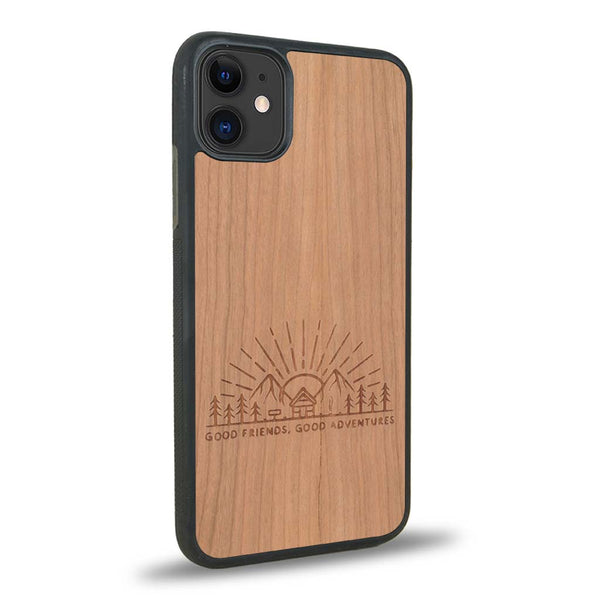 Coque iPhone 12 - Sunset Lovers - Coque en bois