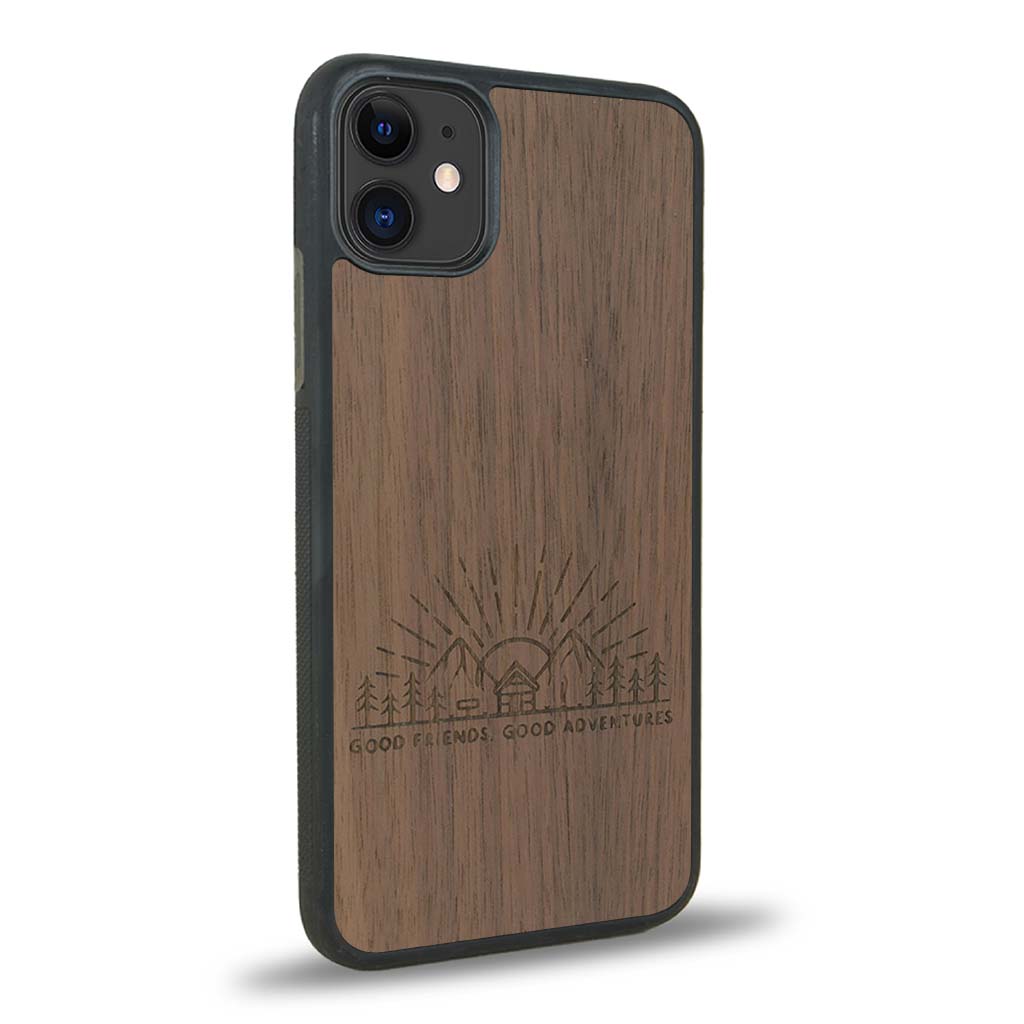 Coque iPhone 12 - Sunset Lovers - Coque en bois