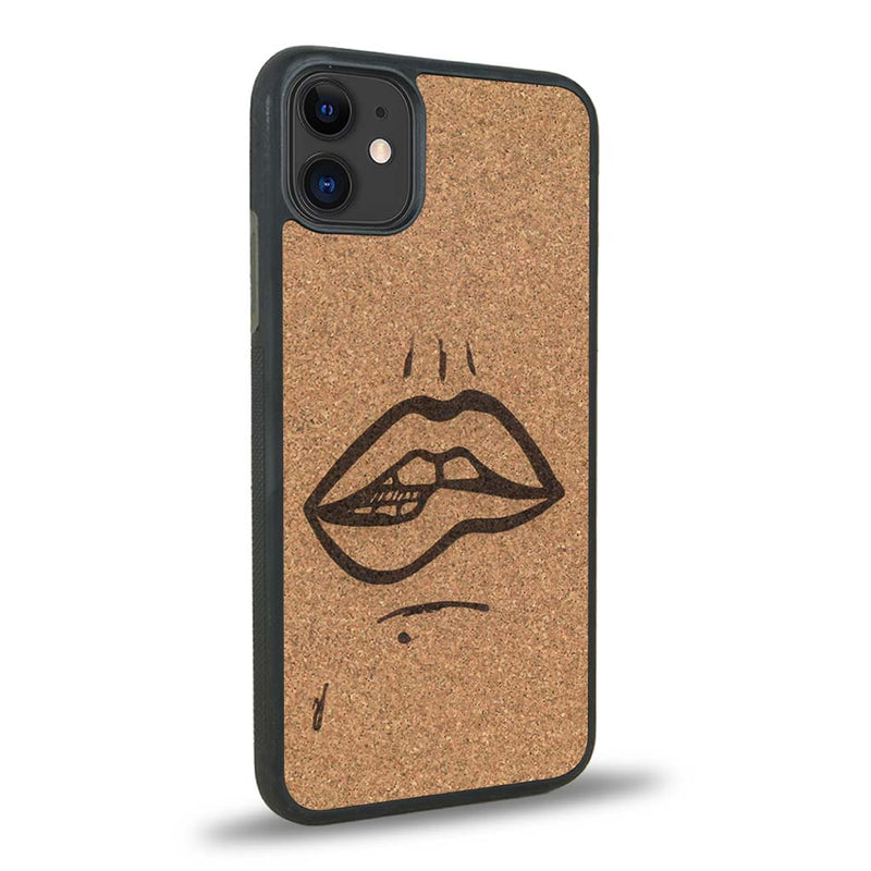 Coque iPhone 12 - The Kiss - Coque en bois