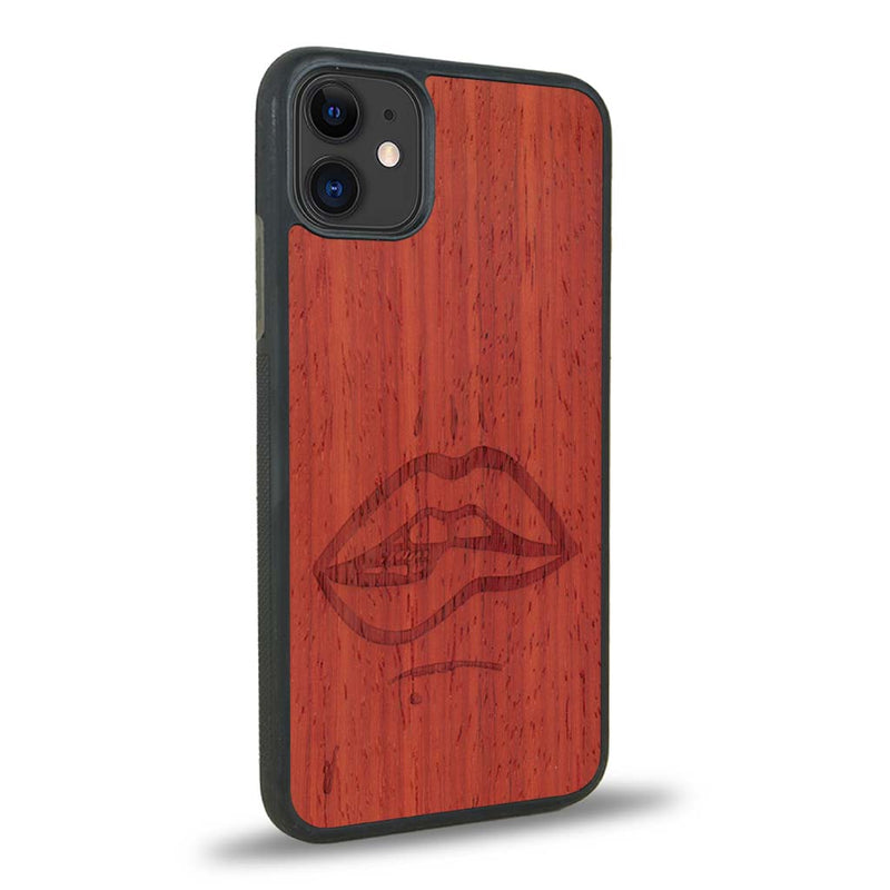 Coque iPhone 12 - The Kiss - Coque en bois