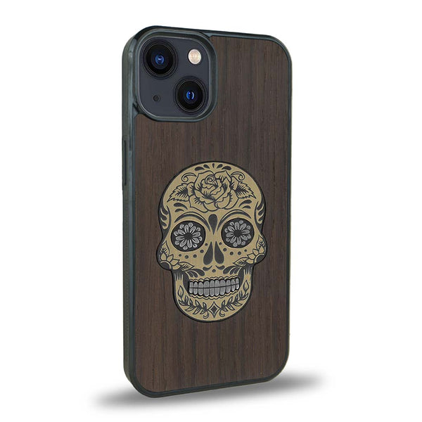 Coque iPhone 13 Mini + MagSafe® - La Skull - Coque en bois