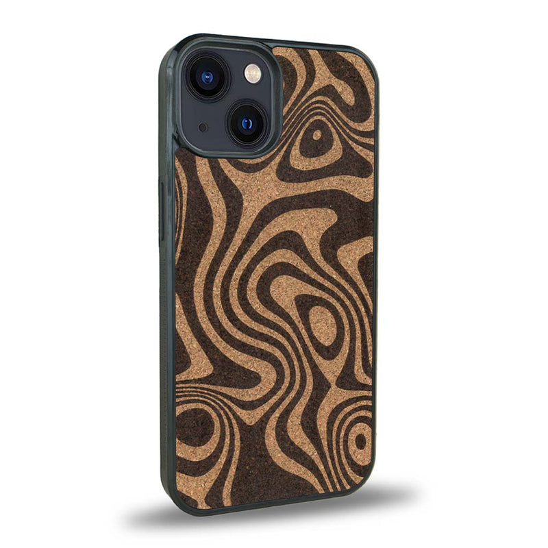 Coque iPhone 13 Mini + MagSafe® - L'Abstract - Coque en bois
