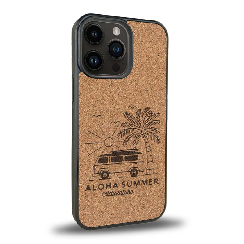 Coque iPhone 13 Pro - Aloha Summer - Coque en bois