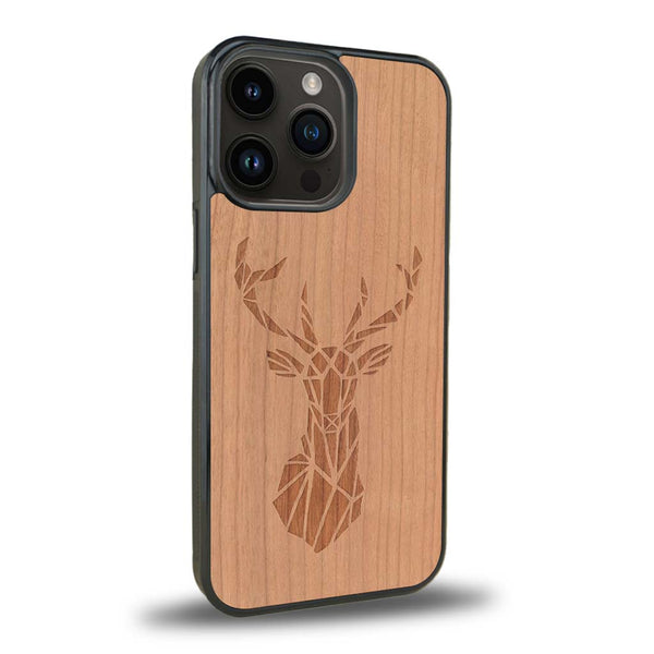 Coque iPhone 13 Pro Max - Le Cerf - Coque en bois