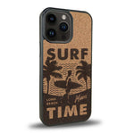 Coque iPhone 13 Pro Max - Surf Time - Coque en bois