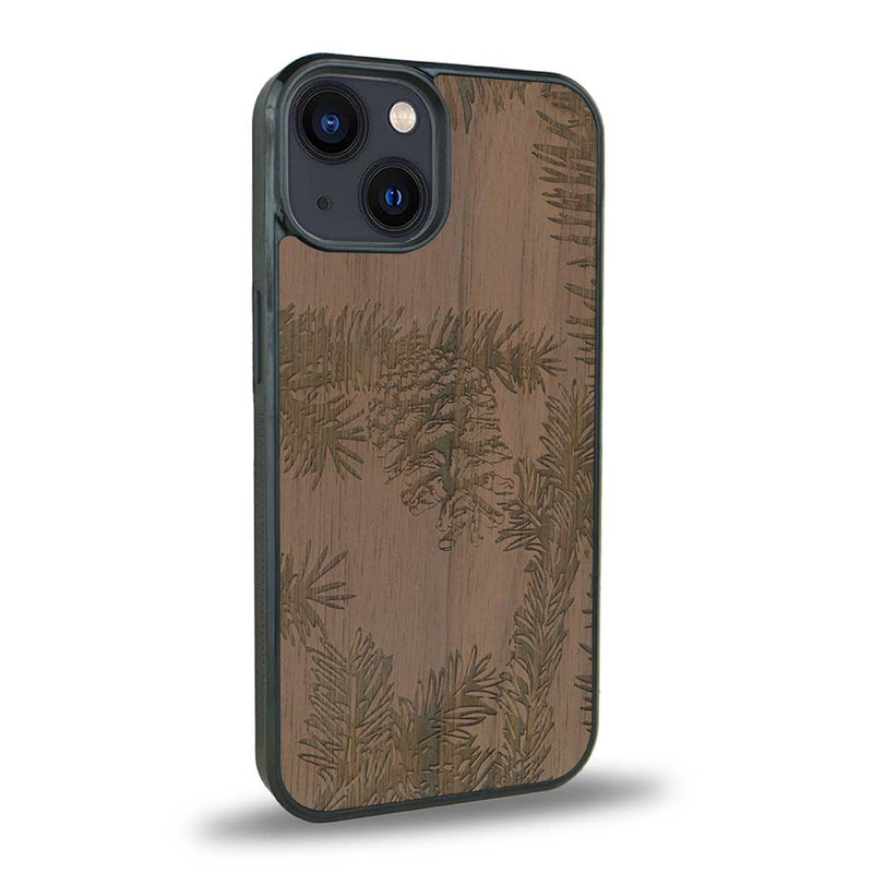 Coque iPhone 14 + MagSafe® - La Pomme de Pin - Coque en bois