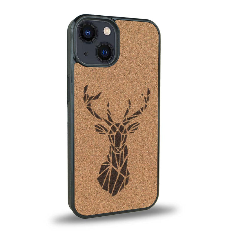 Coque iPhone 14 Plus - Le Cerf - Coque en bois