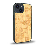 Coque iPhone 14 Plus - Le Flamant Rose - Coque en bois