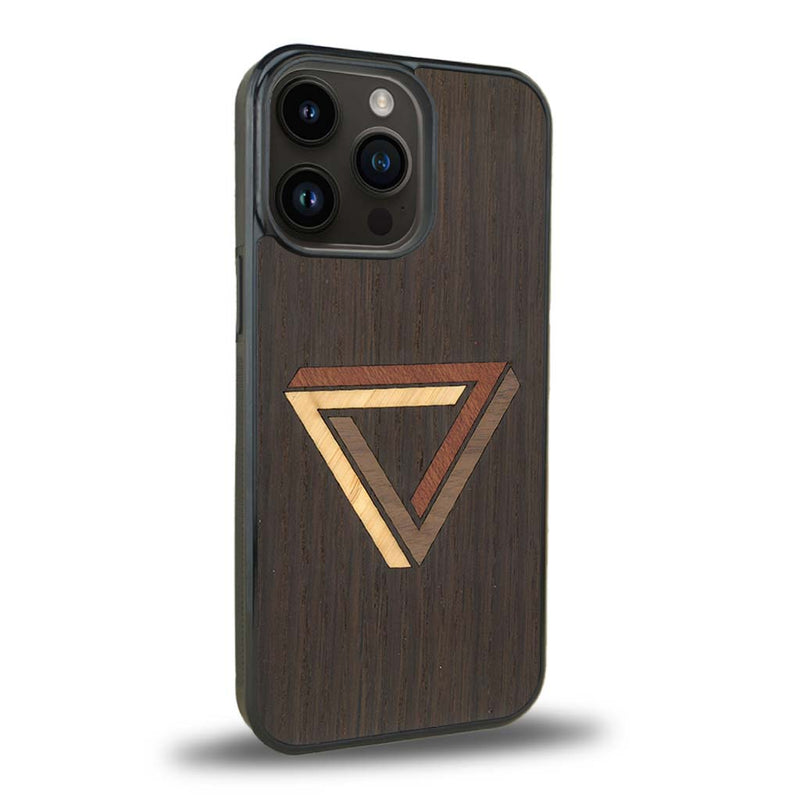 Coque iPhone 14 Pro Max + MagSafe® - Le Triangle - Coque en bois