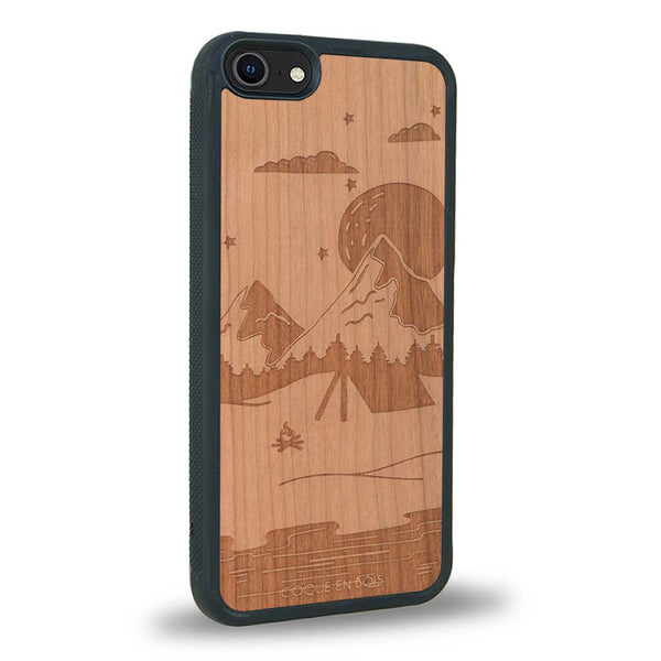 Coque iPhone 5 / 5s - Le Campsite - Coque en bois