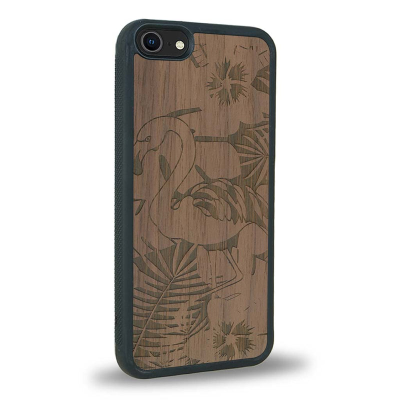 Coque iPhone 5 / 5s - Le Flamant Rose - Coque en bois